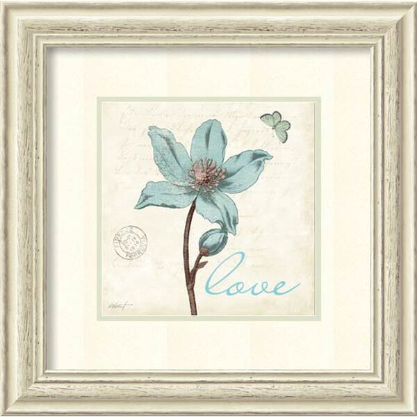 Touch of Blue IV Love by Katie Pertiet: 22.38 x 22.38 Print Reproduction, image 1