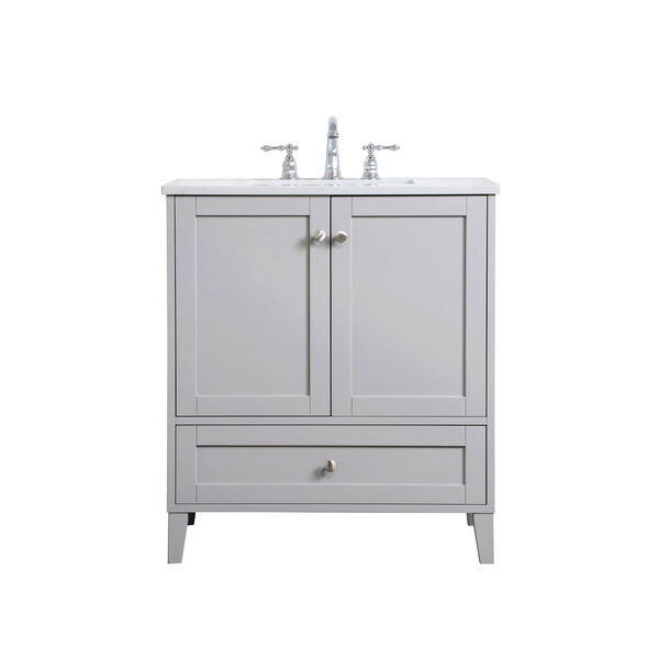 Sommerville Gray 30-Inch Vanity Sink Set, image 1