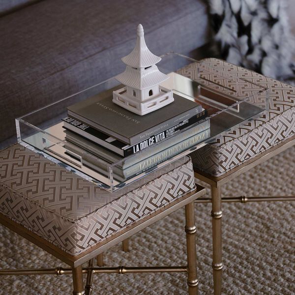 Pagoda White Nine-Inch Decorative Object, Set of Two, image 4
