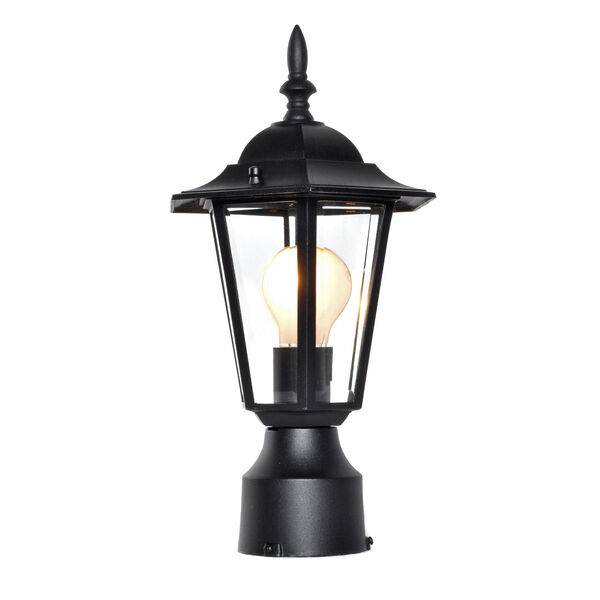 Builder Cast Black One-Light Eight-Inch Outdoor Post, image 2
