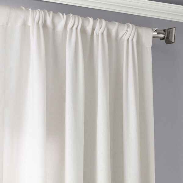 Ombre Gold 84 x 50 In. Faux Linen Semi Sheer Curtain Single Panel, image 7