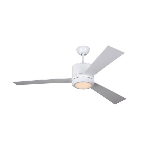Vision Matte White 52-Inch LED Ceiling Fan, image 1