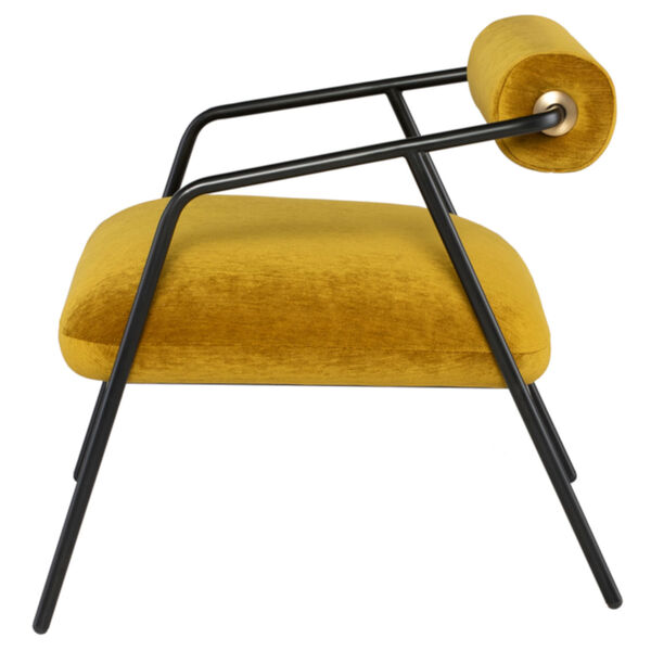 Cyrus Matte Gold Occasional Chair, image 3