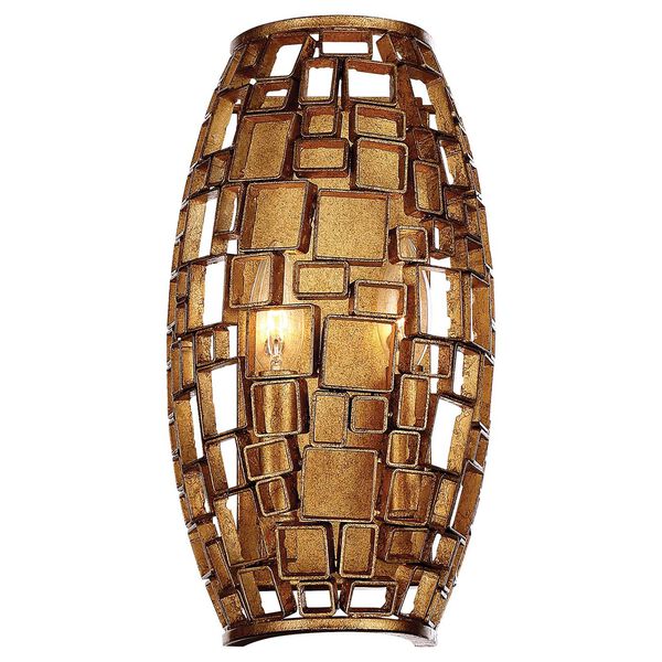 Abbondanza Halcyon Gold 8-Inch Two-Light Wall Sconce, image 1
