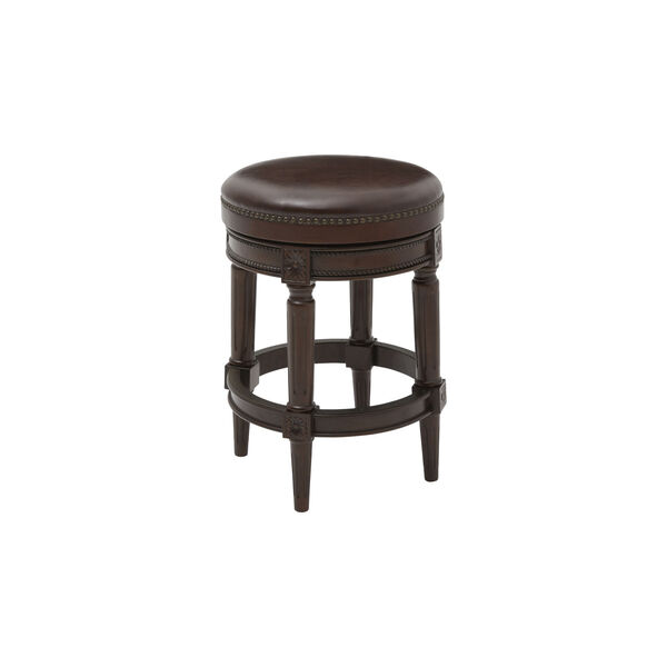 Chapman Distressed Walnut Backless Counter Height Stool, image 1