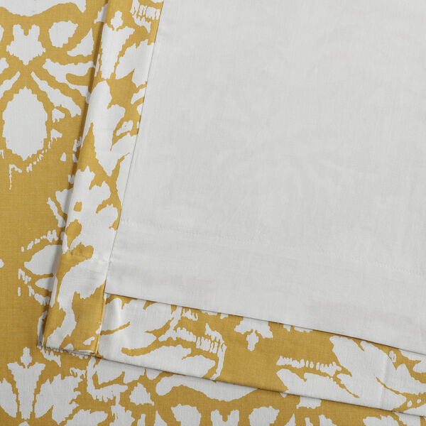 Sun Yellow Printed Cotton Single Panel Curtain 50 x 96, image 6