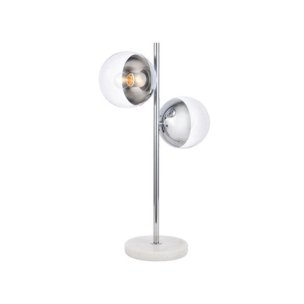 Eclipse Chrome Two-Light Table Lamp, image 3