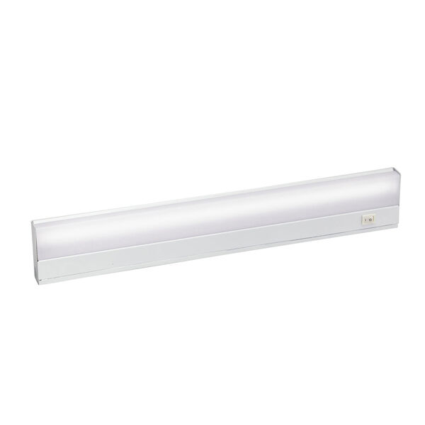 White Direct Wire Fluorescent 21-Inch Under Cabinet Light, image 1