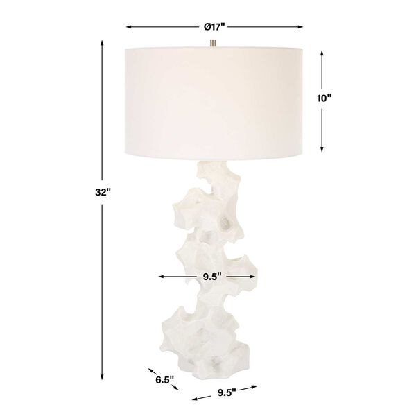 Remnant White Marble Table Lamp, image 3