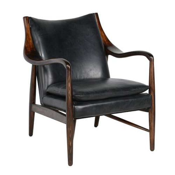 Finley Black and Brown Club Chair, image 2