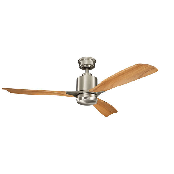 Ridley II Brushed Stainless Steel 52-Inch LED Ceiling Fan, image 2