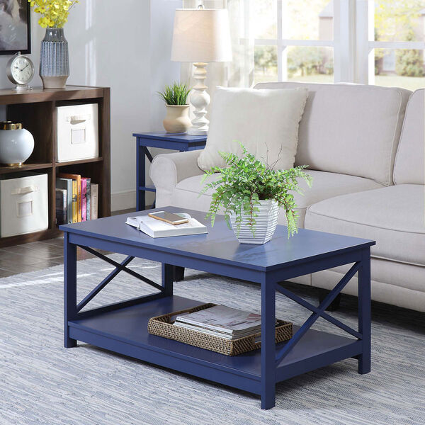 Oxford Cobalt Blue 22-Inch Coffee Table, image 1