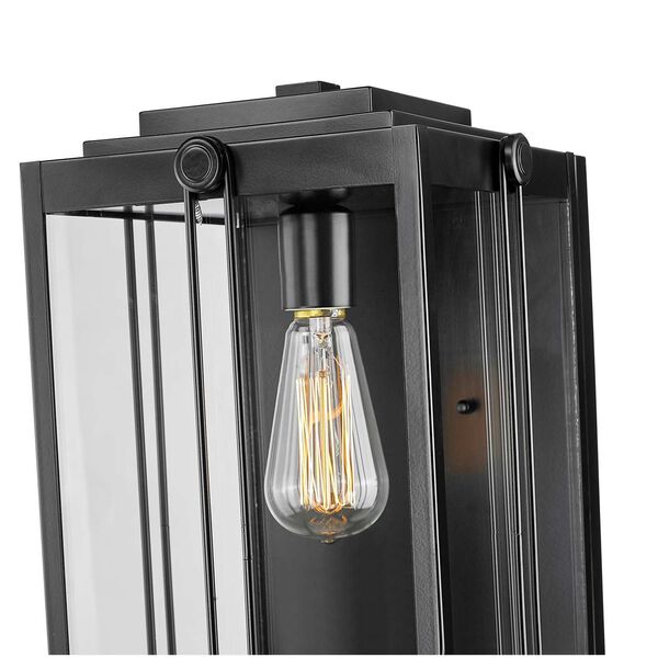 Oakland Powder Coated Black One-Light Outdoor Wall Sconce, image 5