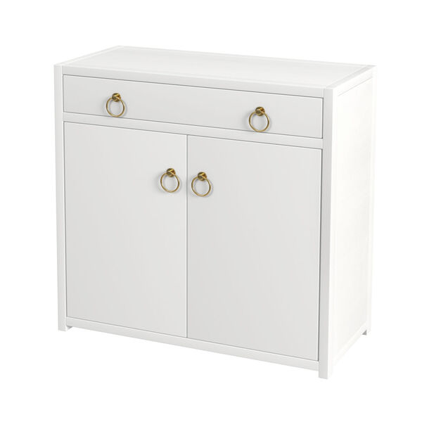 Lark White Cabinet with Storage, image 1