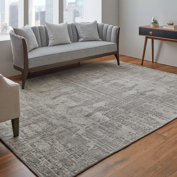 Eastfield Casual Gray Ivory Rectangular 3 Ft. x 5 Ft. Area Rug, image 4