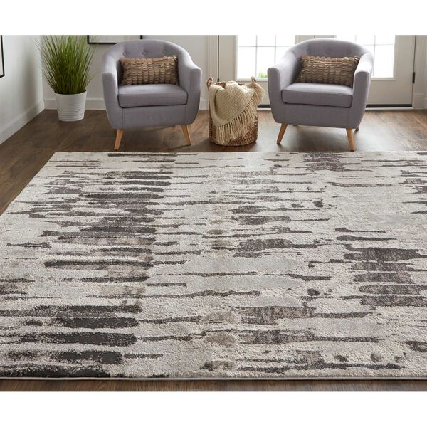 Vancouver Ivory Brown Gray Area Rug, image 4