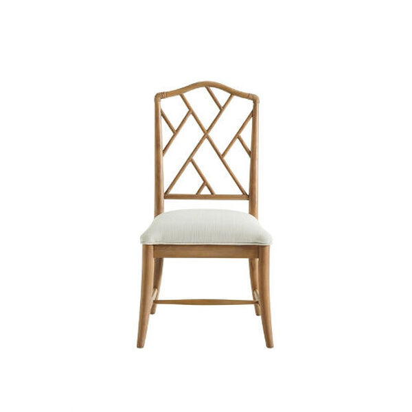 Chippendale Natural Oak and White Side Chair, Set of 2, image 2