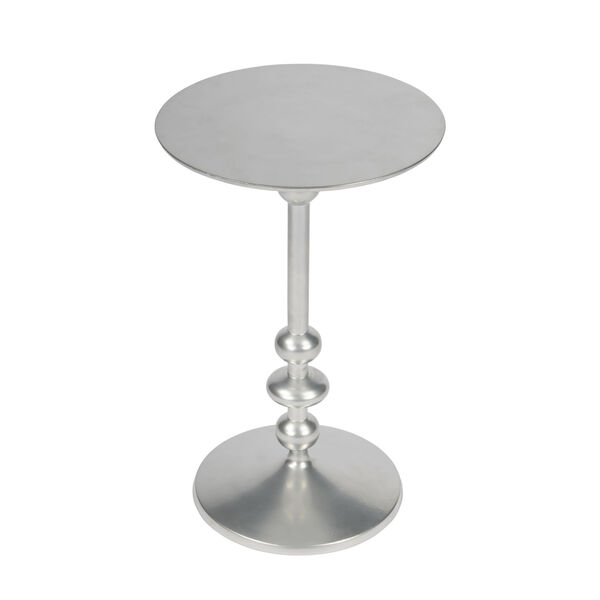 Zora Silver Pedestal End Table, image 1