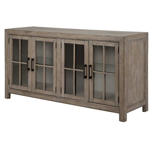 Tinley Park Dove Tail Grey Buffet Curio Cabinet, image 3