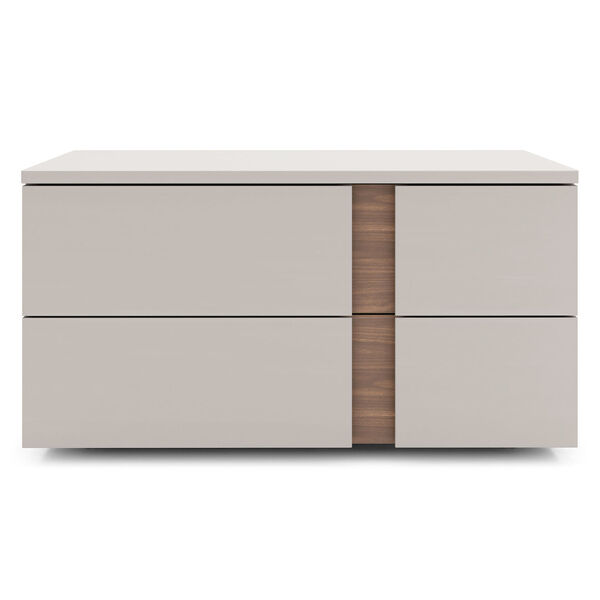 Park Chateau Gray and Walnut Left Facing Two Drawer Nightstand, image 1