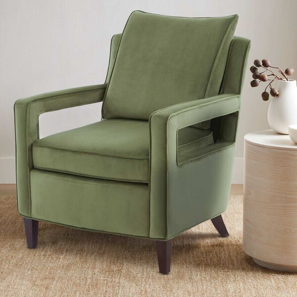 Questa Green Accent Chair, image 1