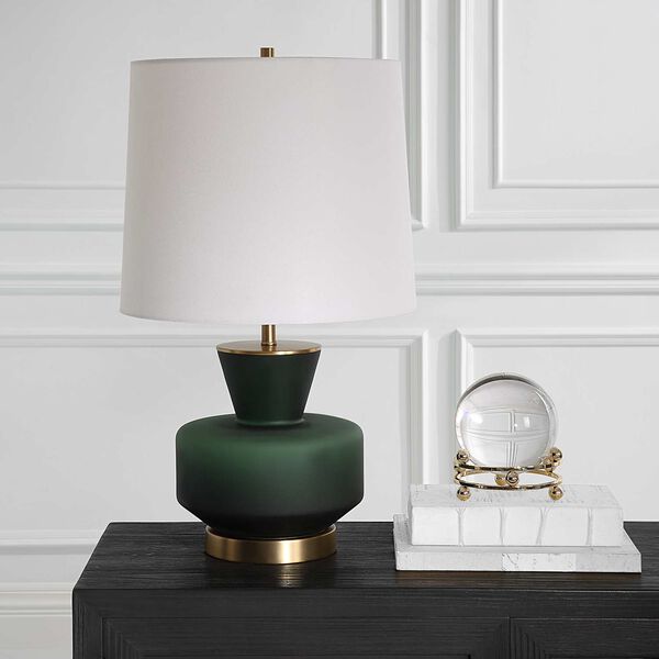 Trentino Dark Emerald Green One-Light Table Lamp, image 3