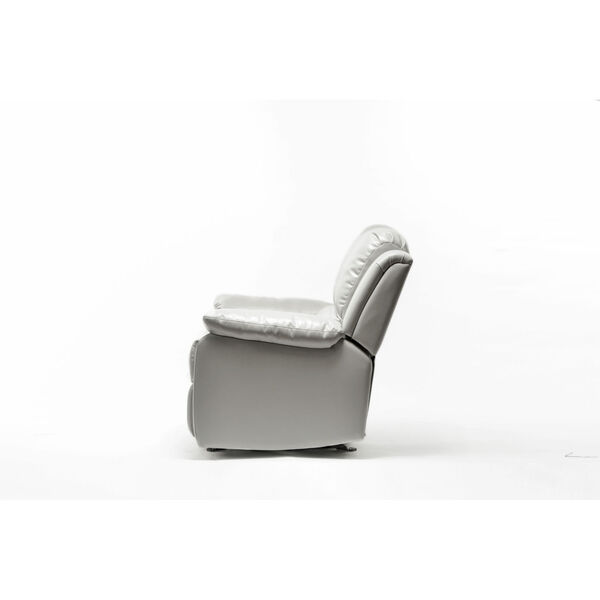 Clifton Ivory Leather Gel Recliner, image 3