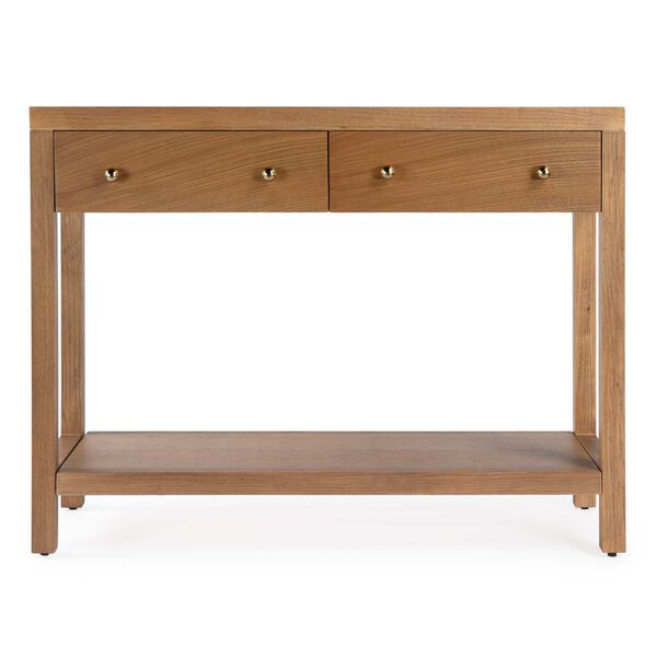 Celine Light Natural Two-Drawer Console Table, image 5