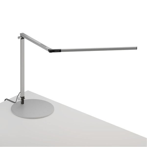 Z-Bar Silver Warm Light LED Desk Lamp with Usb Base, image 1