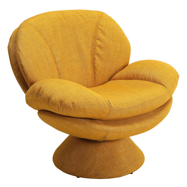 Selby Straw Yellow Fabric Armed Leisure Chair, image 2
