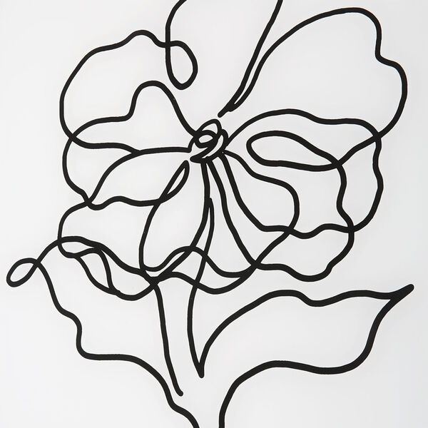 Bloom Black and White Framed Print, Set of 4, image 5