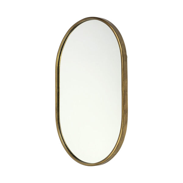 Sylvia I Gold Oval Wall Mirror, image 2