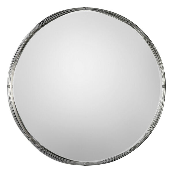 Ohmer Round Metal Coils Mirror, image 1