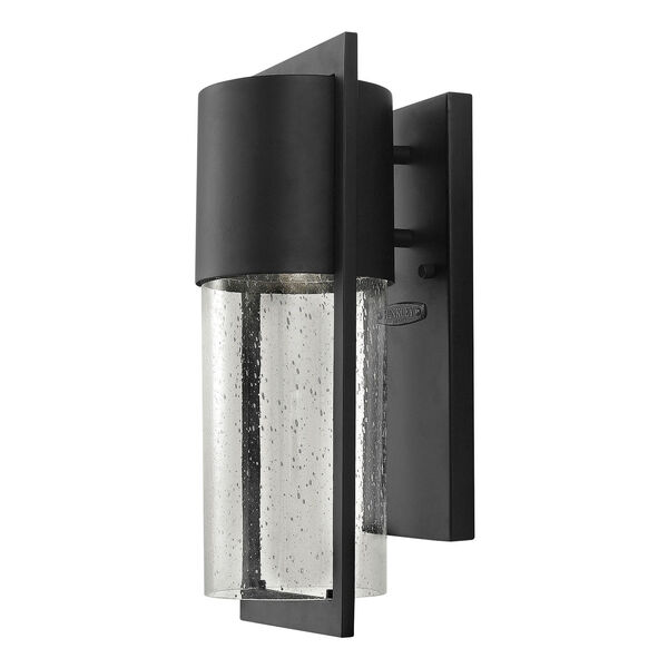 Shelter Black One-Light Small Outdoor Wall Light, image 1