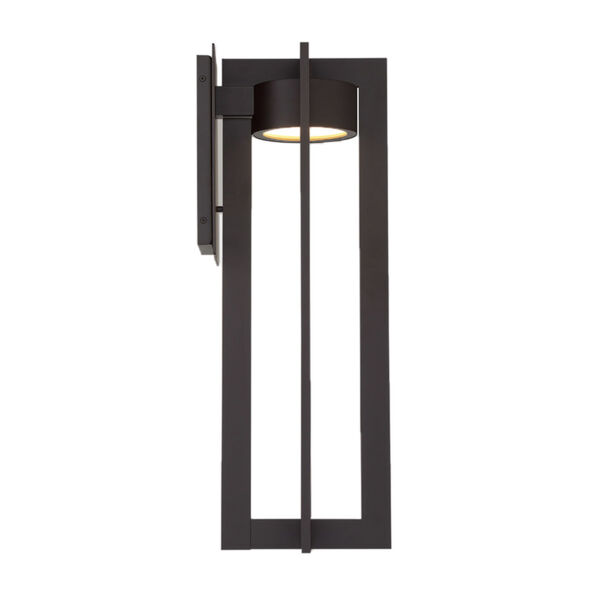 Chamber Black 10-Inch LED Outdoor Wall Sconce, image 2