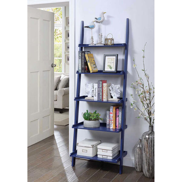 American Heritage Cobalt Blue Bookshelf Ladder, image 2