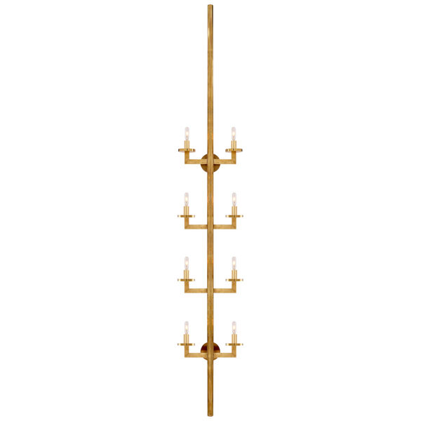 Liaison Statement Sconce in Antique-Burnished Brass by Kelly Wearstler, image 1
