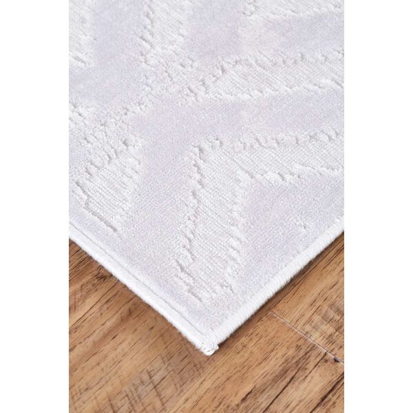 Saphir Mira Farmhouse Solid White Rectangular 5 Ft. 3 In. x 7 Ft. 6 In. Area Rug, image 3