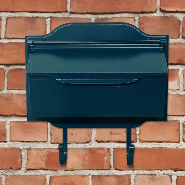 Asbury Blue Horizontal Mailbox, image 3
