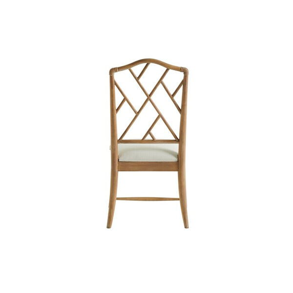 Chippendale Natural Oak and White Side Chair, Set of 2, image 4