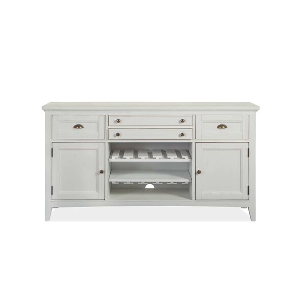 Heron Cove Aged Pewter Wood Buffet, image 1