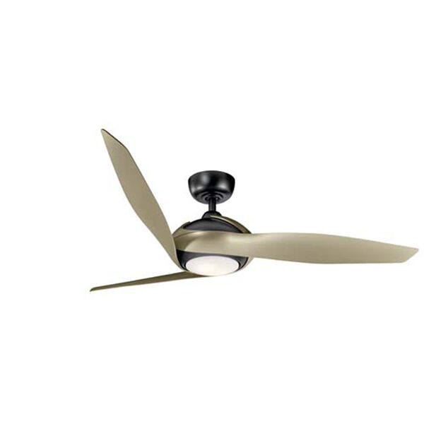 Zenith Satin Black LED 60-Inch Ceiling Fan, image 1