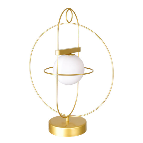 Orbit Medallion Gold 18-Inch LED Table Lamp, image 2