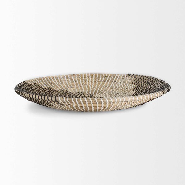Luna Light Brown Seagrass Round Wall Hanging Plate, image 5