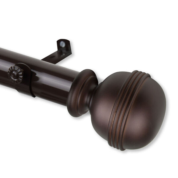 Jovian Cocoa 115-165 Inches Curtain Rod, image 1