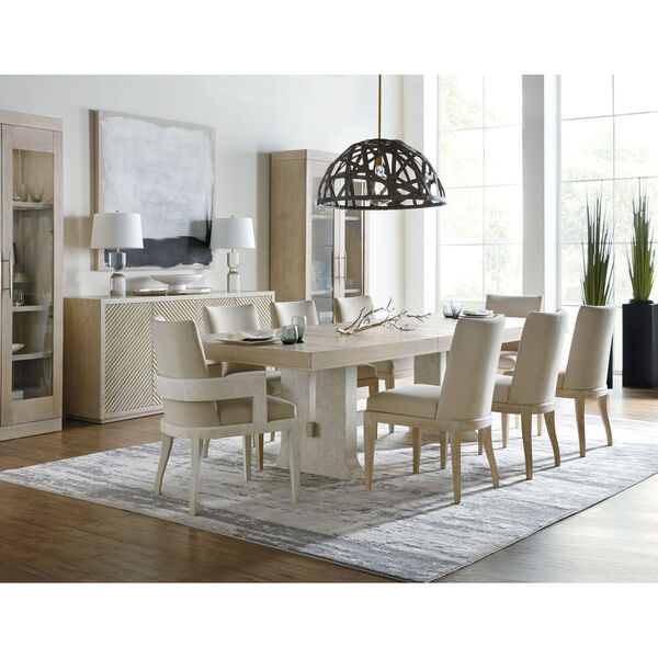 Cascade Taupe Rectangle Dining Table with One 22-Inch Leaf, image 6