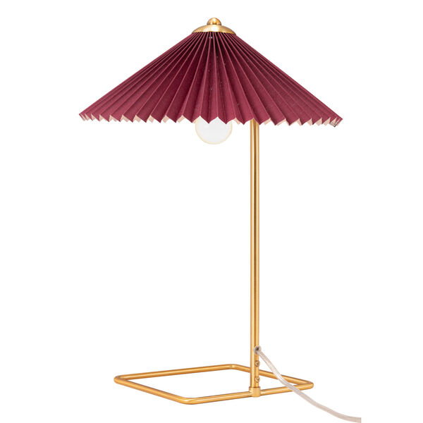Charo Red and Gold One-Light Table Lamp, image 4