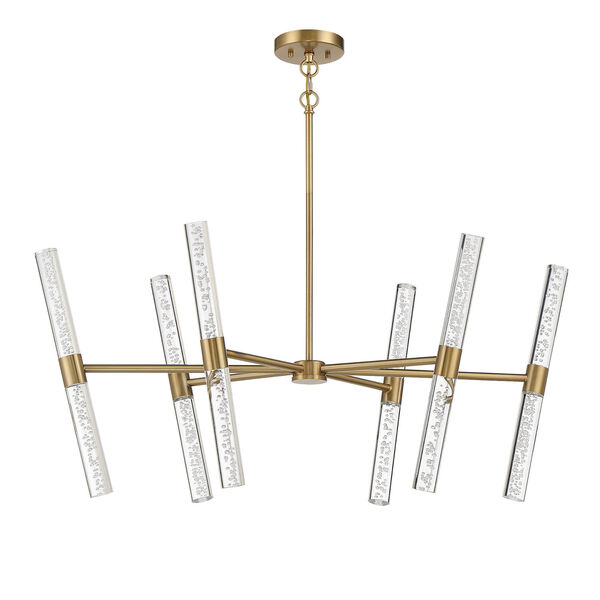 Arlon Warm Brass 12-Light Integrated LED Chandelier, image 2