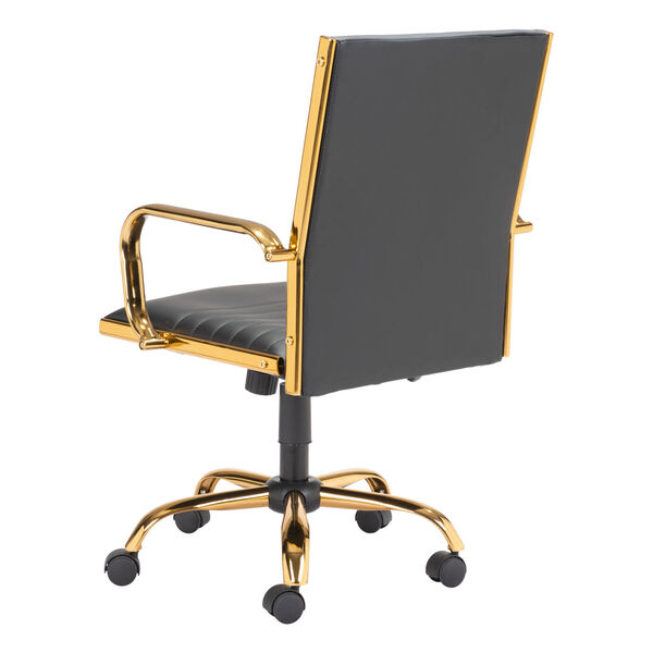 Profile Black and Gold Office Chair, image 5