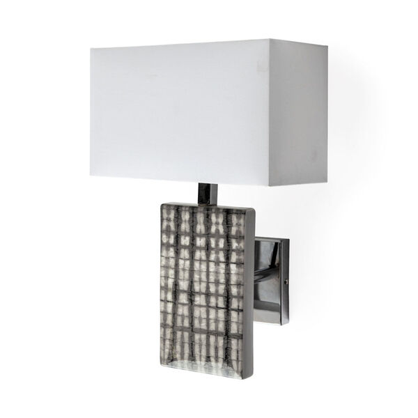 Arcadia II Silver and Chrome One-Light Wall Sconce, image 1